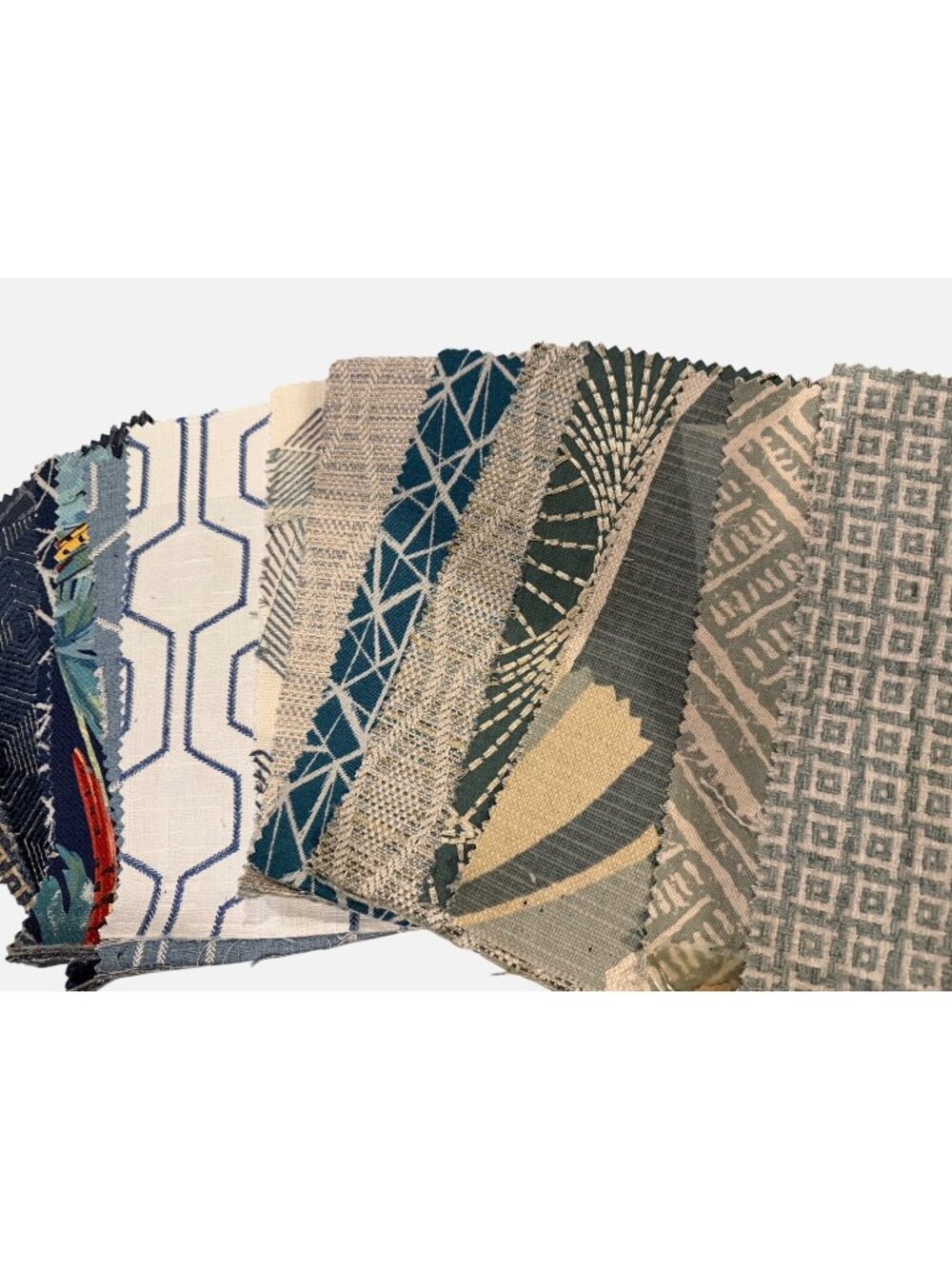 Mixed Fabric Sample Collection Assorted Patterns Textures Crafts Mixed Media